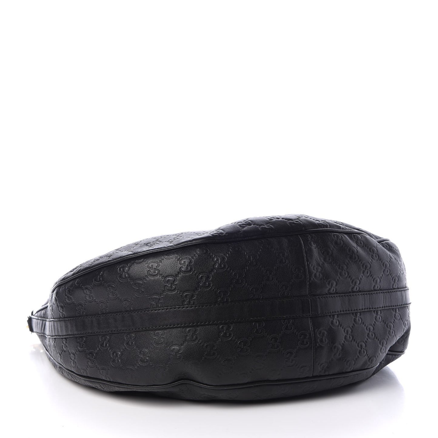 Guccissima Large GG Twins Hobo Black