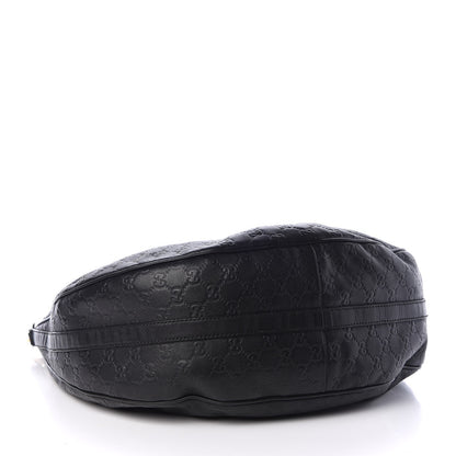 Gucci Guccissima Large GG Twins Hobo Black 4 of 13