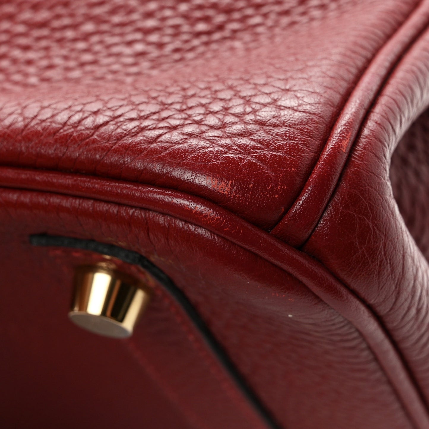 Taurillon Clemence Birkin 30 Rouge H