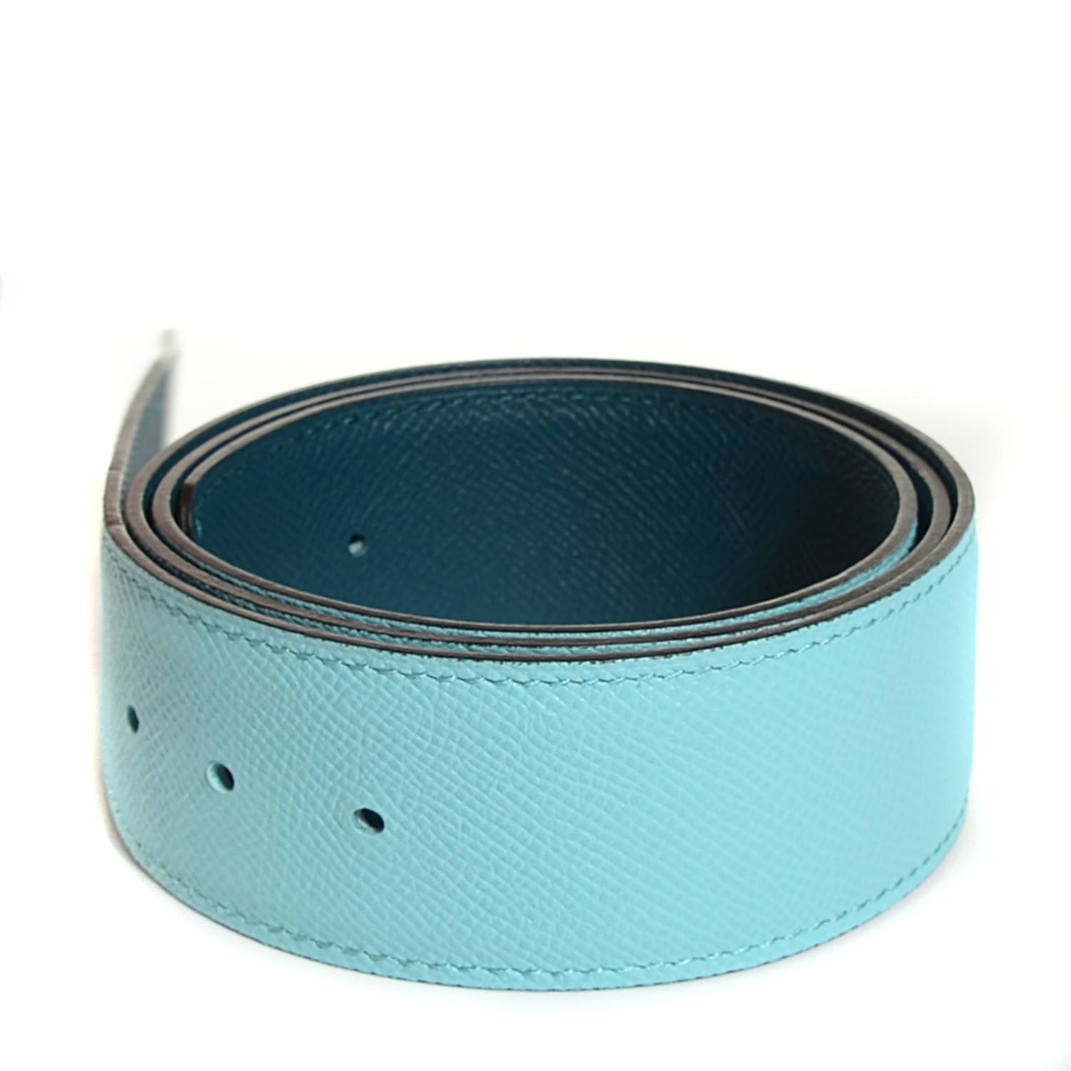 Hermes Epsom 42mm Belt 85 Colvert Bleu Atoll 3 of 7