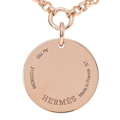 Hermes 18K Rose Gold Diamond PM Ex-Libris Bracelet ST 4 of 6