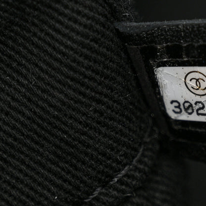 Chanel Mixed Fibers Calfskin Medium Deauville Black 7 of 18