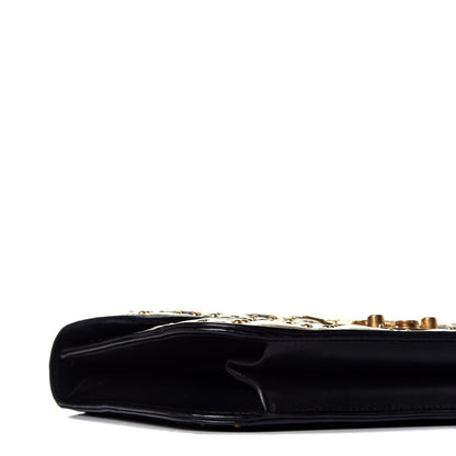 Christian Dior Lambskin Cannage Studded Large Dioraddict Flap Bag Black 7 of 8