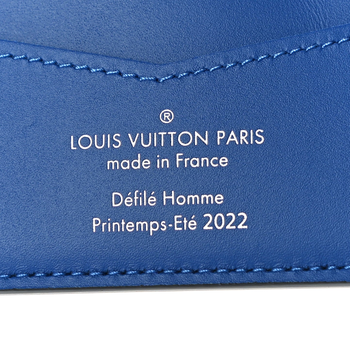 Taurillon Illusion Slender Wallet Bleu Vert