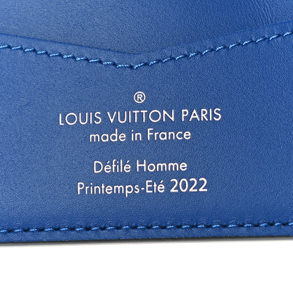 Louis Vuitton Taurillon Illusion Slender Wallet Bleu Vert 6 of 10