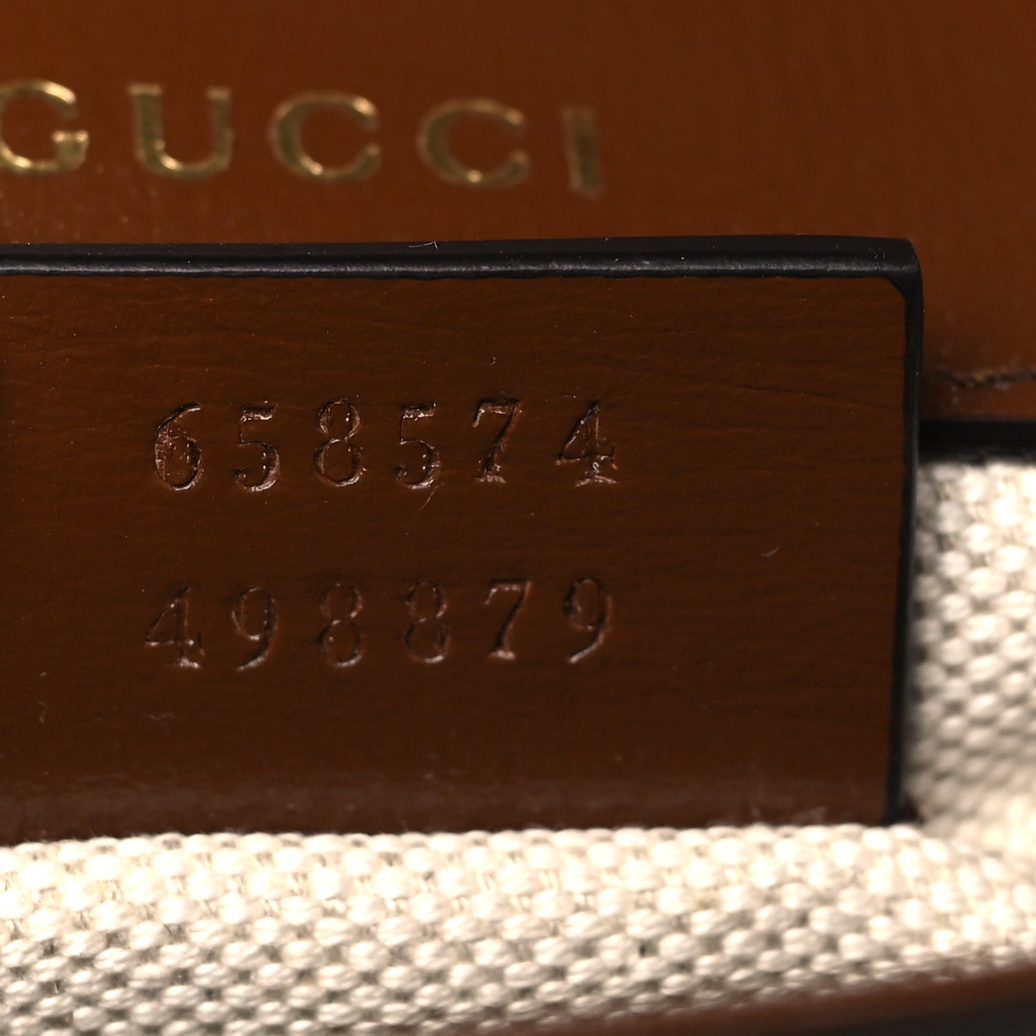 Gucci GG Supreme Monogram Web Mini Horsebit 1955 Shoulder Bag Beige Brown Sugar 6 of 10