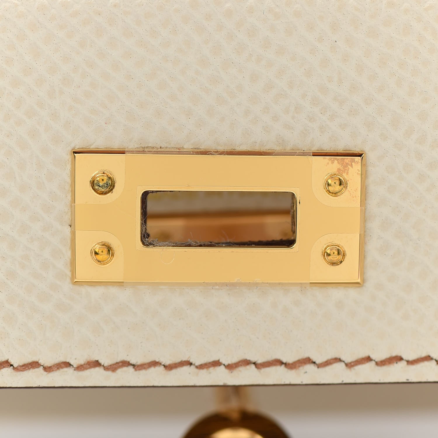 Hermes Epsom Horseshoe Mini Kelly Sellier 20 Craie Gold 24 of 33