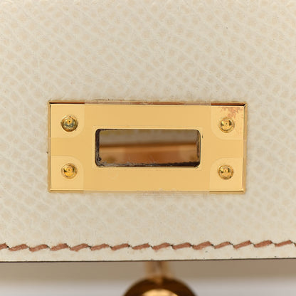Hermes Epsom Horseshoe Mini Kelly Sellier 20 Craie Gold 24 of 33