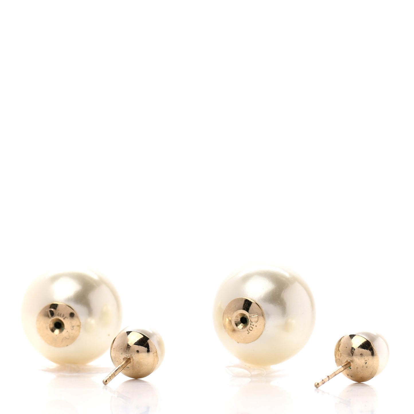 Pearl Mise En Dior Tribal Earrings Gold