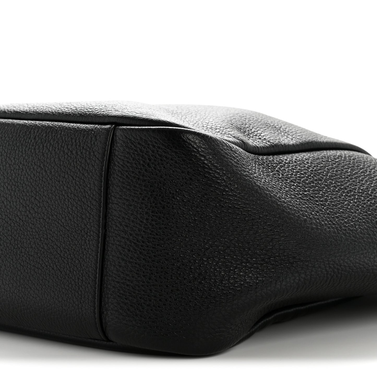 Grained Deerskin Bea Tote Black