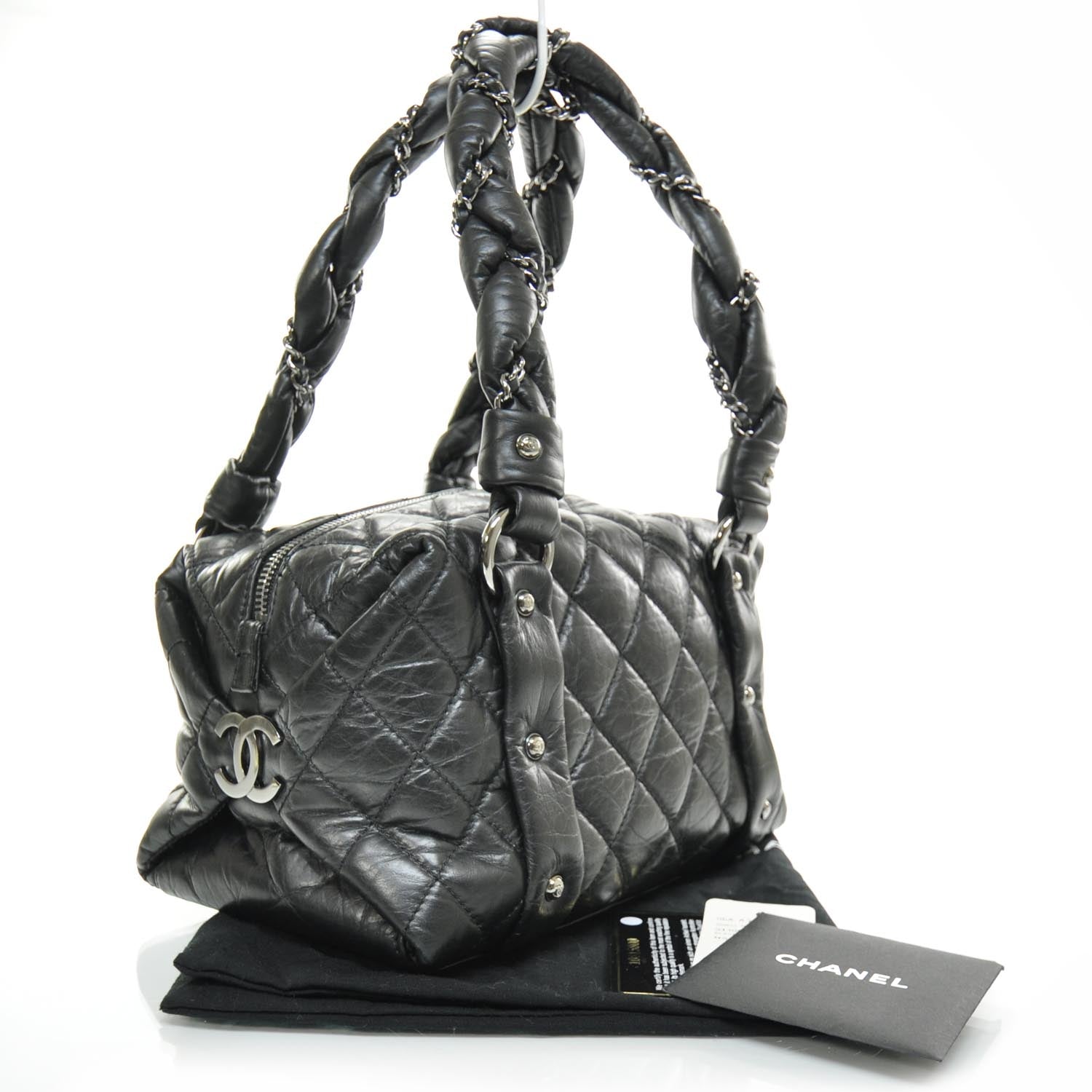 Chanel Ligne Lady Braid Small Tote Black 2 of 9