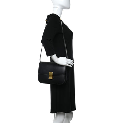 Celine Box Calfskin Medium Classic Box Flap Black 3 of 23