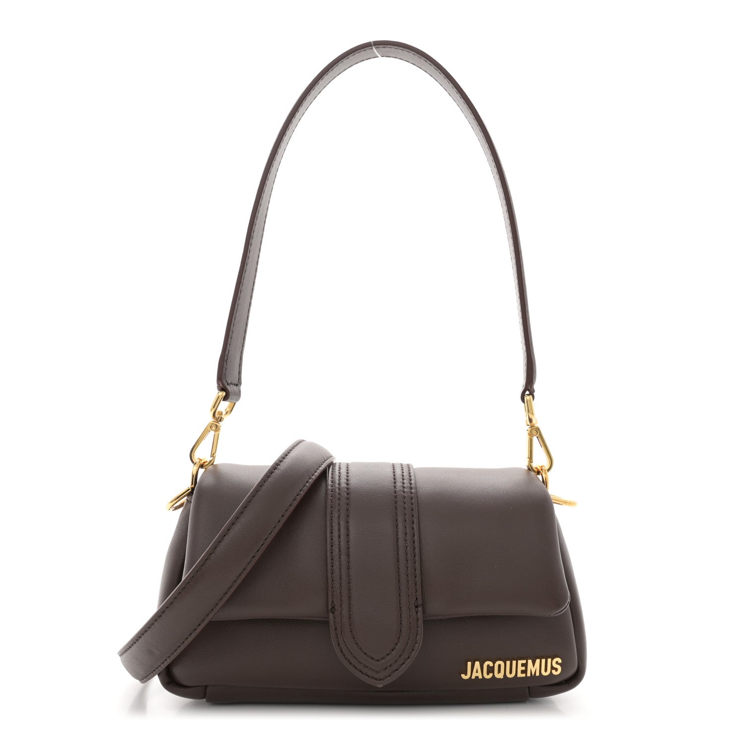 Jacquemus Padded Lambskin Le Petit Bambimou Dark Brown 1 of 9