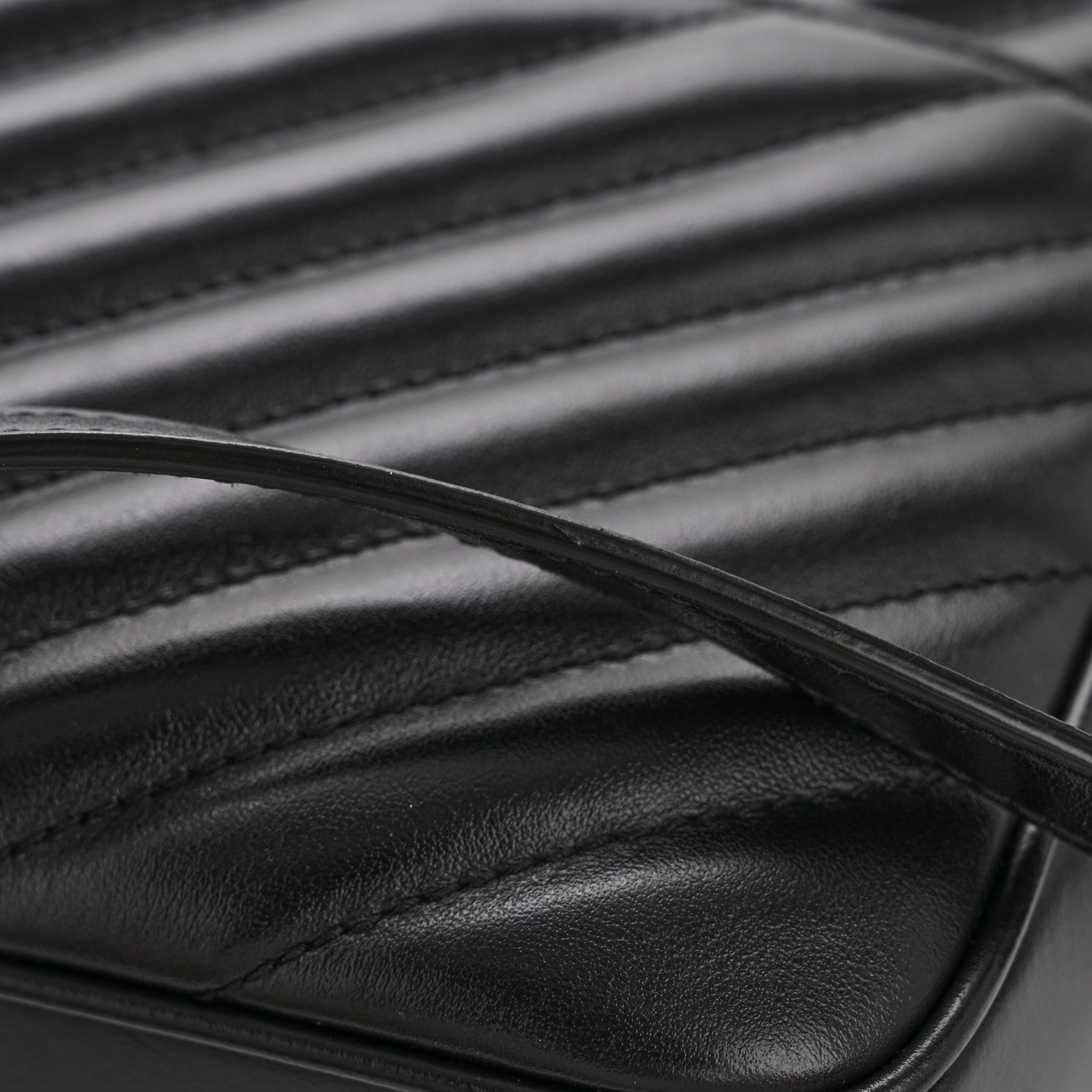 Saint Laurent Calfskin Matelasse Monogram Lou Camera Bag Black 13 of 13