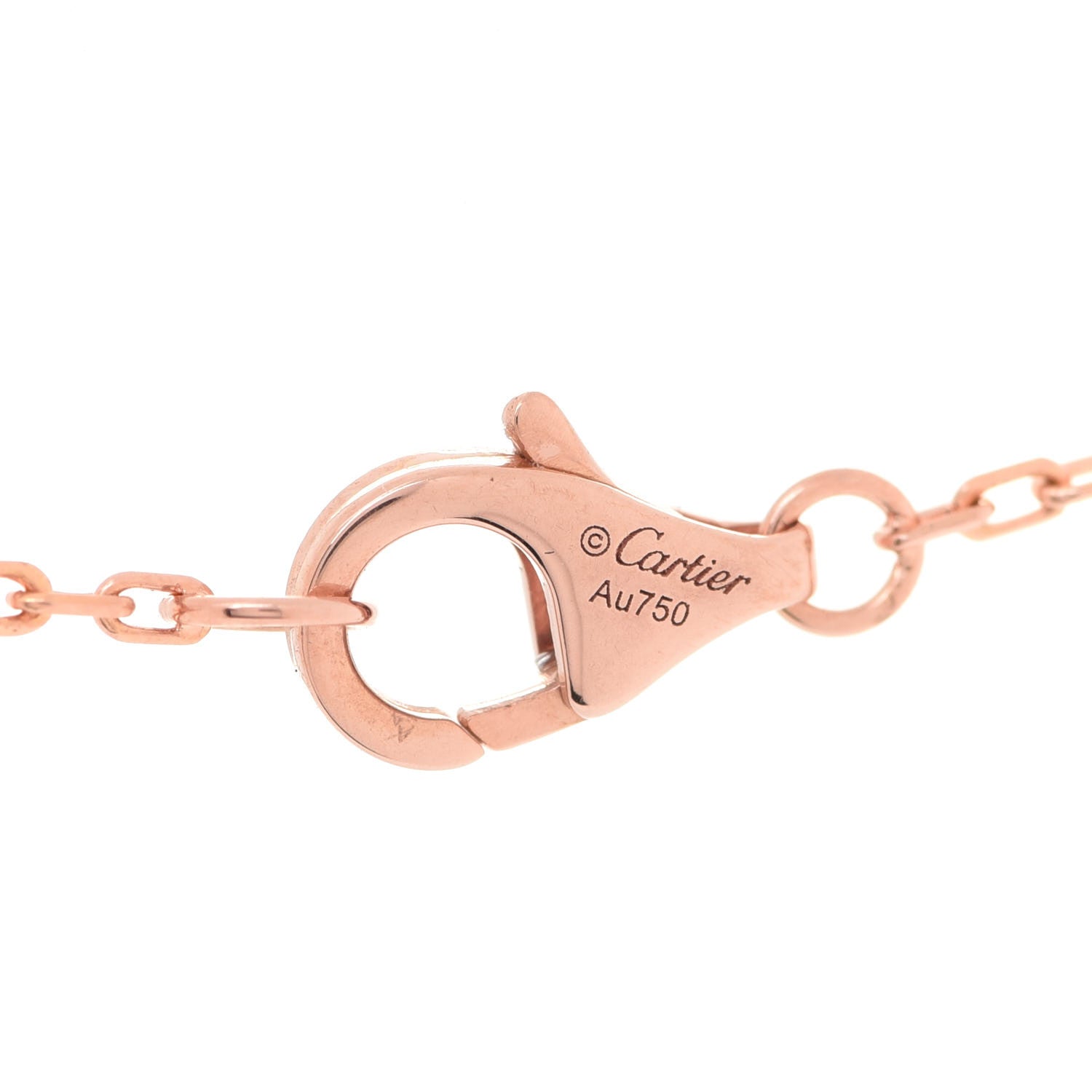 Cartier 18K Pink Gold Diamond Juste Un Clou Pendant Necklace 4 of 5