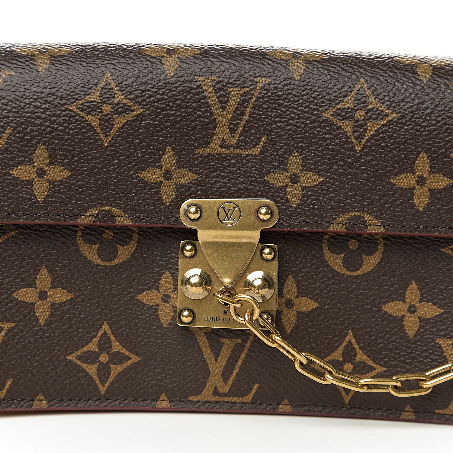 Louis Vuitton Monogram S Lock Belt Pouch MM 8 of 9