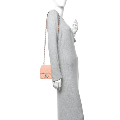 Chanel Lambskin Quilted Mini Square Flap Light Pink 2 of 10