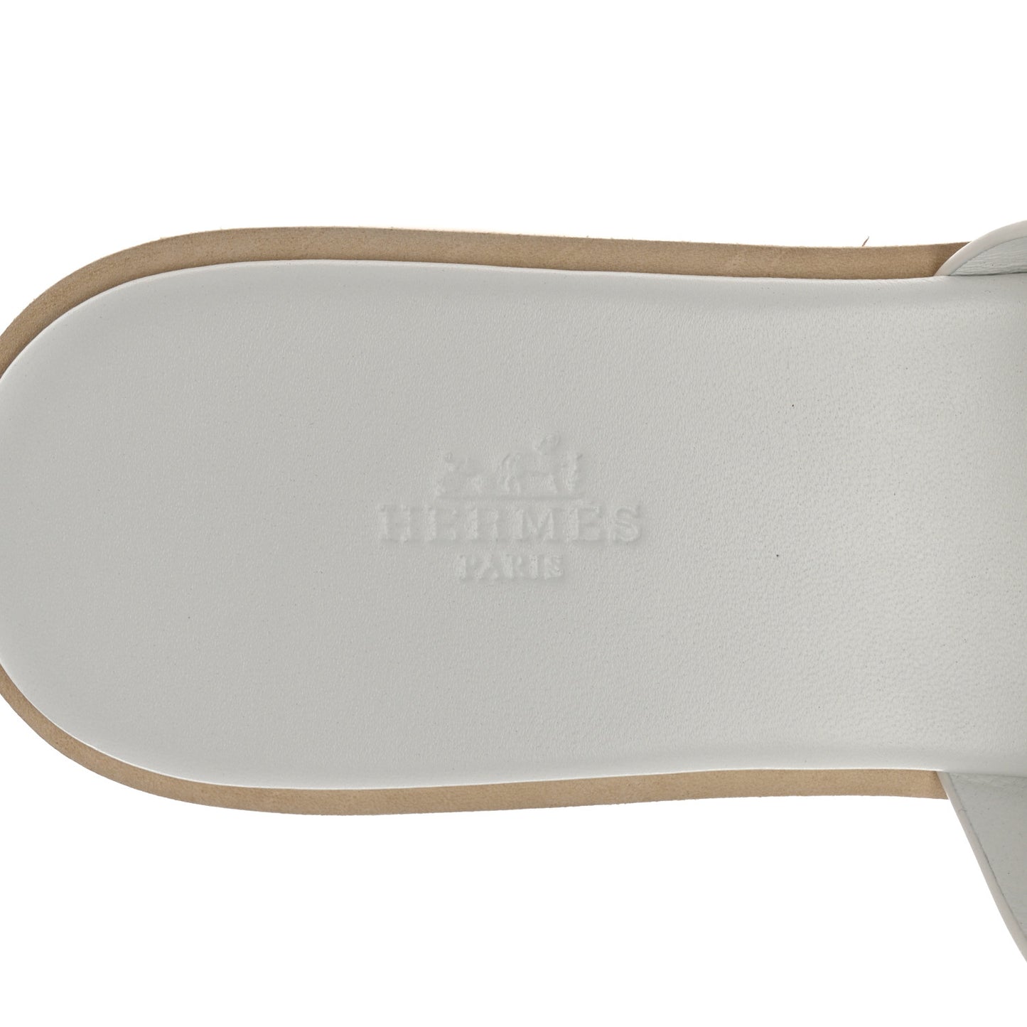 Calfskin Cork Eze 30 Sandals 41 White