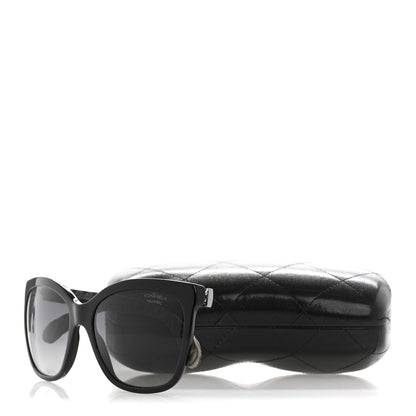 Chanel Acetate Quilted Polarized Butterfly CC Sunglasses 5288-Q Black 10 of 10