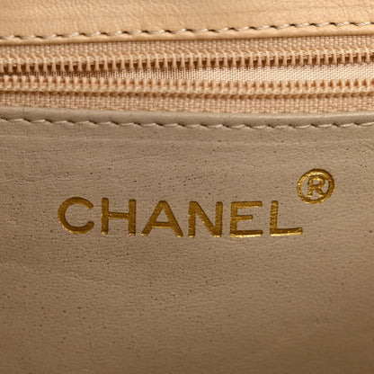 Chanel Lambskin Quilted Mini Camellia Flap Beige 6 of 15