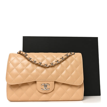 Chanel Caviar Quilted Jumbo Double Flap Beige Clair 11 of 11