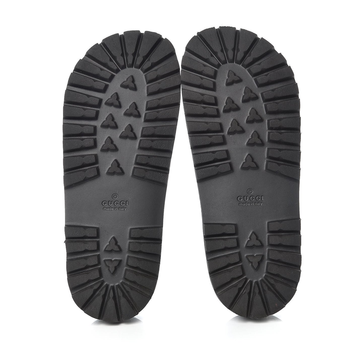 Rubber Web Mens Lug Sole Slide Sandals 7 Black Green Red