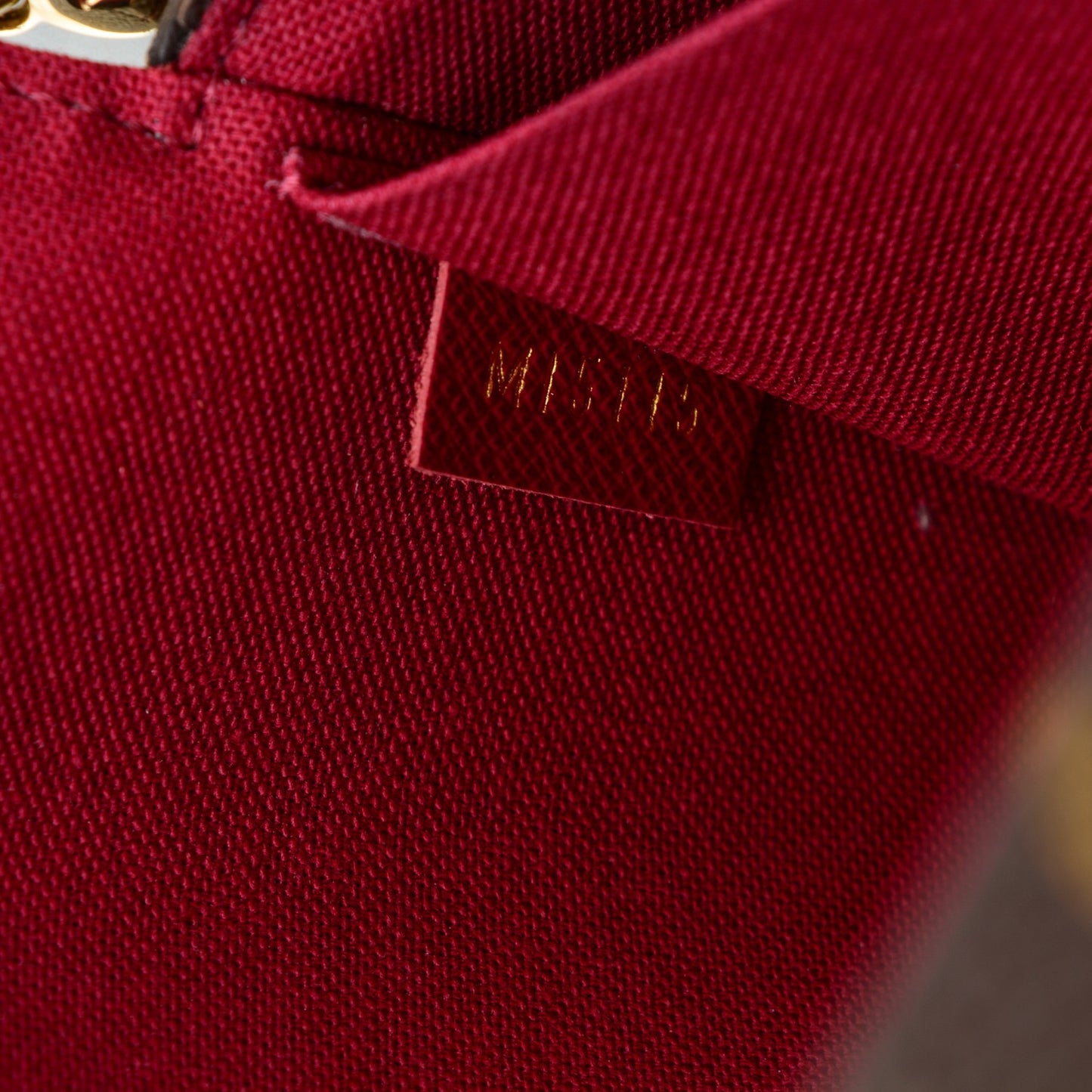 Monogram Pochette Felicie Chain Wallet Fuchsia