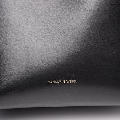 Mansur Gavriel Vegetable Tanned Calfskin Bucket Bag Black Flamma 5 of 15