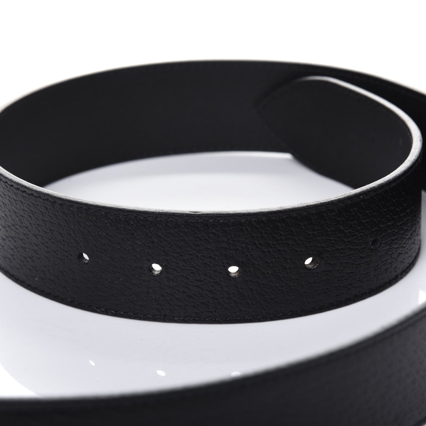 Textured Calfskin Double G 40mm Belt 80 32 Black