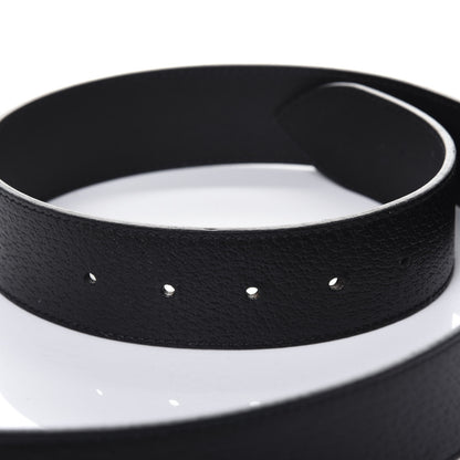 Gucci Textured Calfskin Double G 40mm Belt 80 32 Black 7 of 8