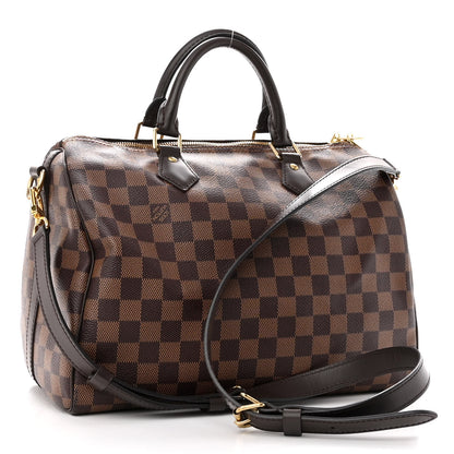Louis Vuitton Damier Ebene Speedy Bandouliere 30 3 of 9