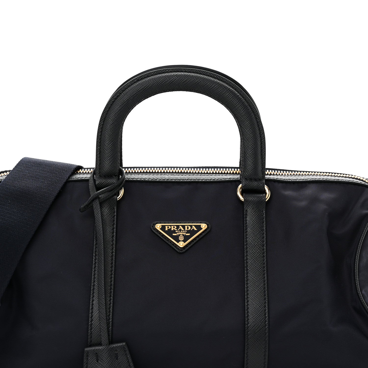 Prada Re-Nylon Saffiano Medium Re-Edition 1978 Top Handle Bag Bleu 7 of 9