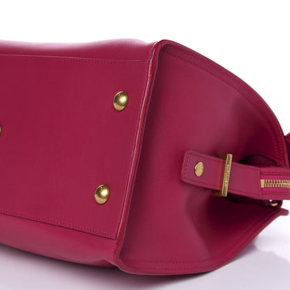 Saint Laurent Calfskin Small Classic Y Cabas Fuchsia 8 of 9
