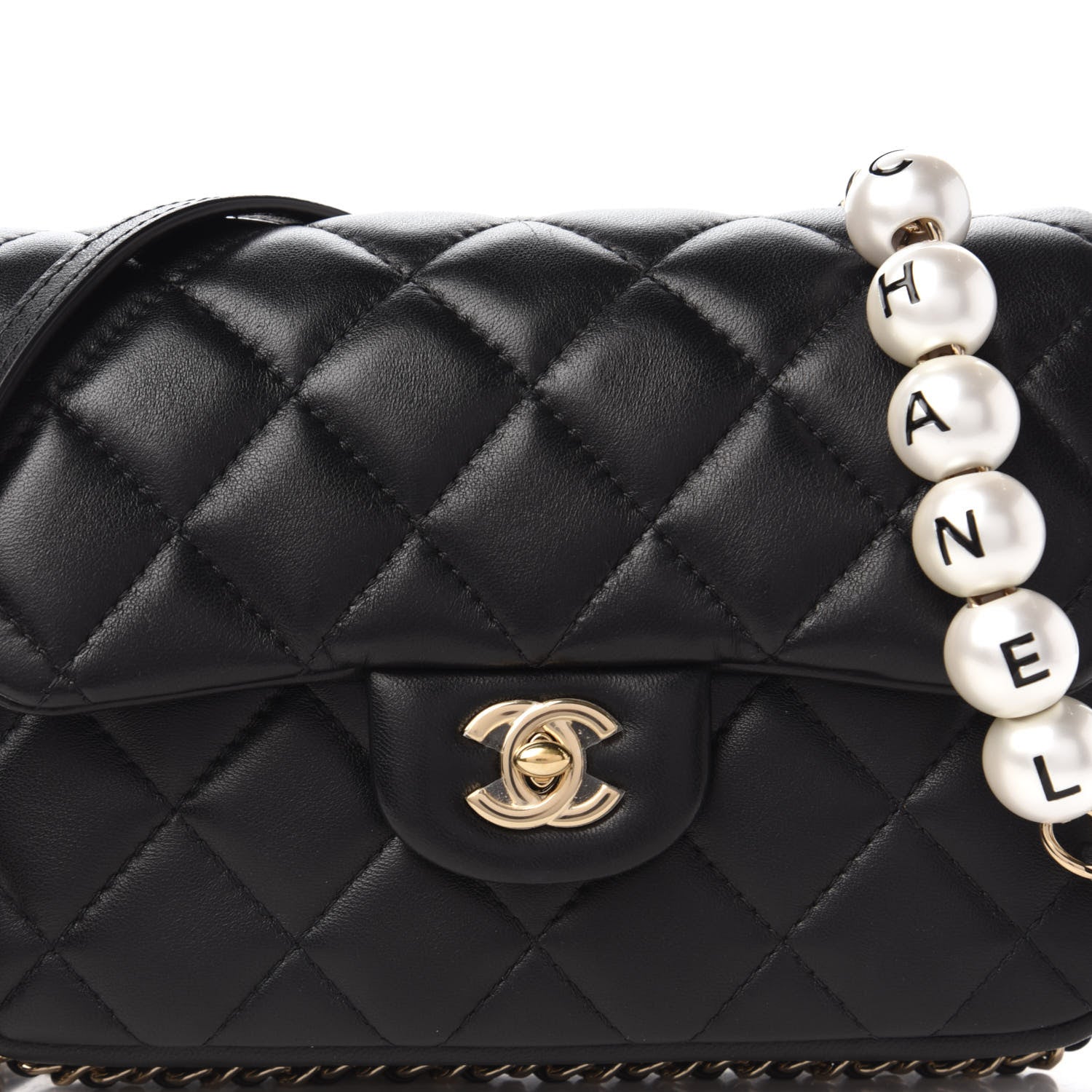 Chanel Lambskin Quilted Small My Precious Flap Black 10 of 10