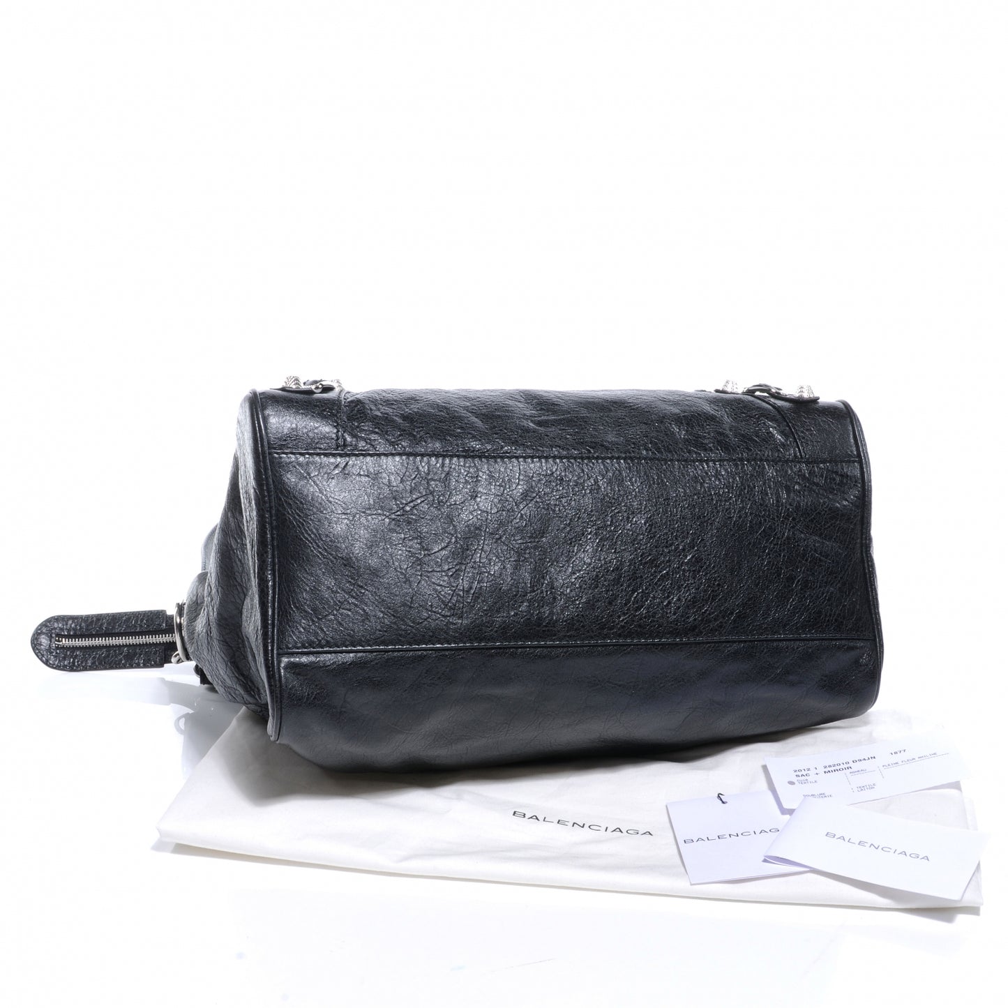 Agneau Giant 12 Silver Hardware Velo Black