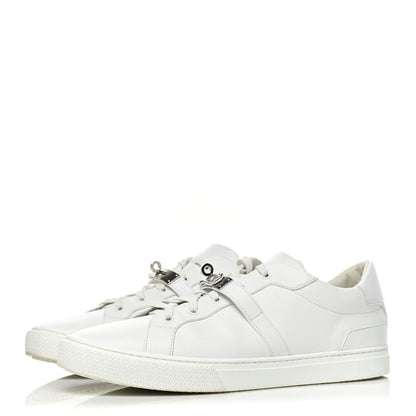 Hermes Calfskin Mens Day Sneakers 45 White 3 of 10