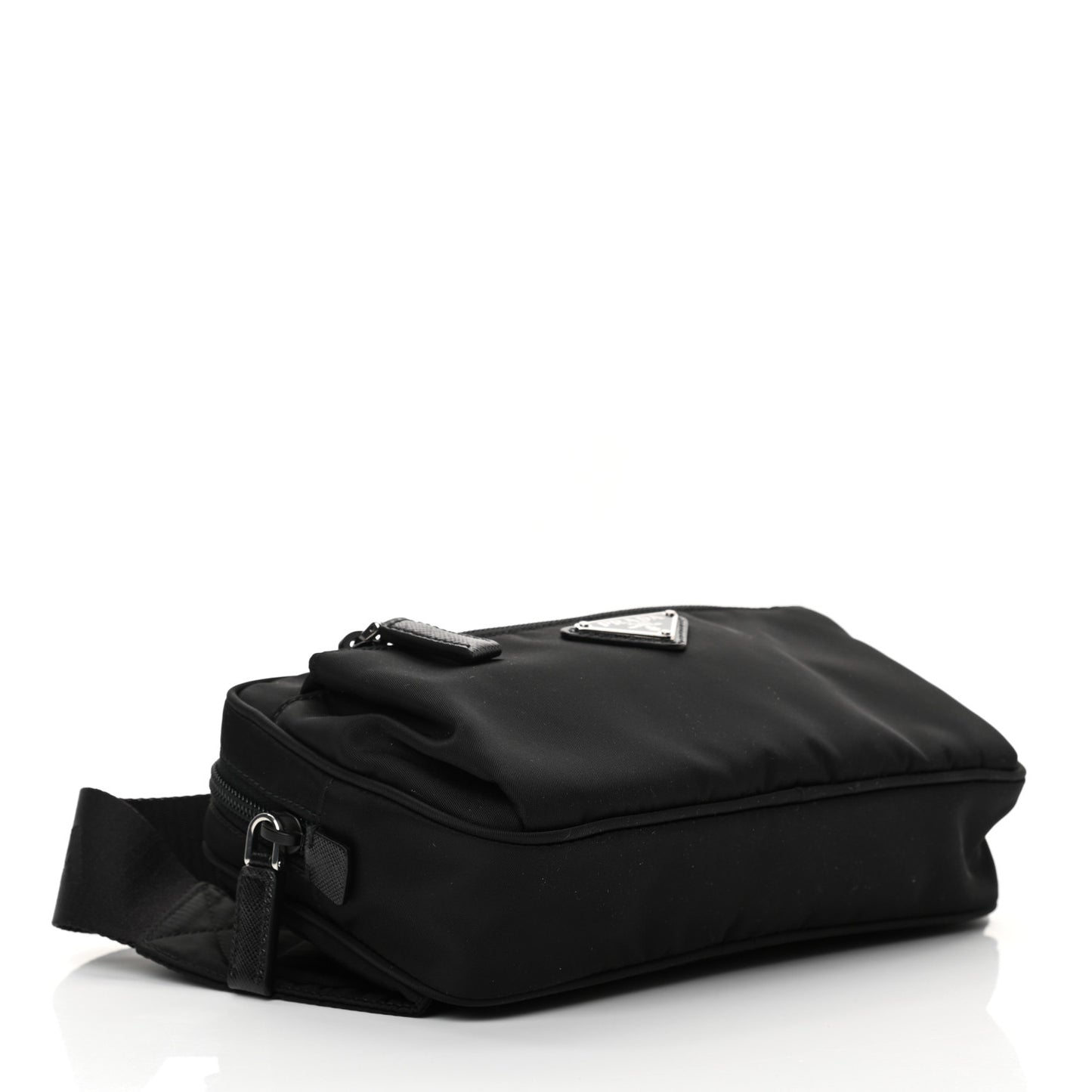 Re-Nylon Saffiano Belt Bag Black