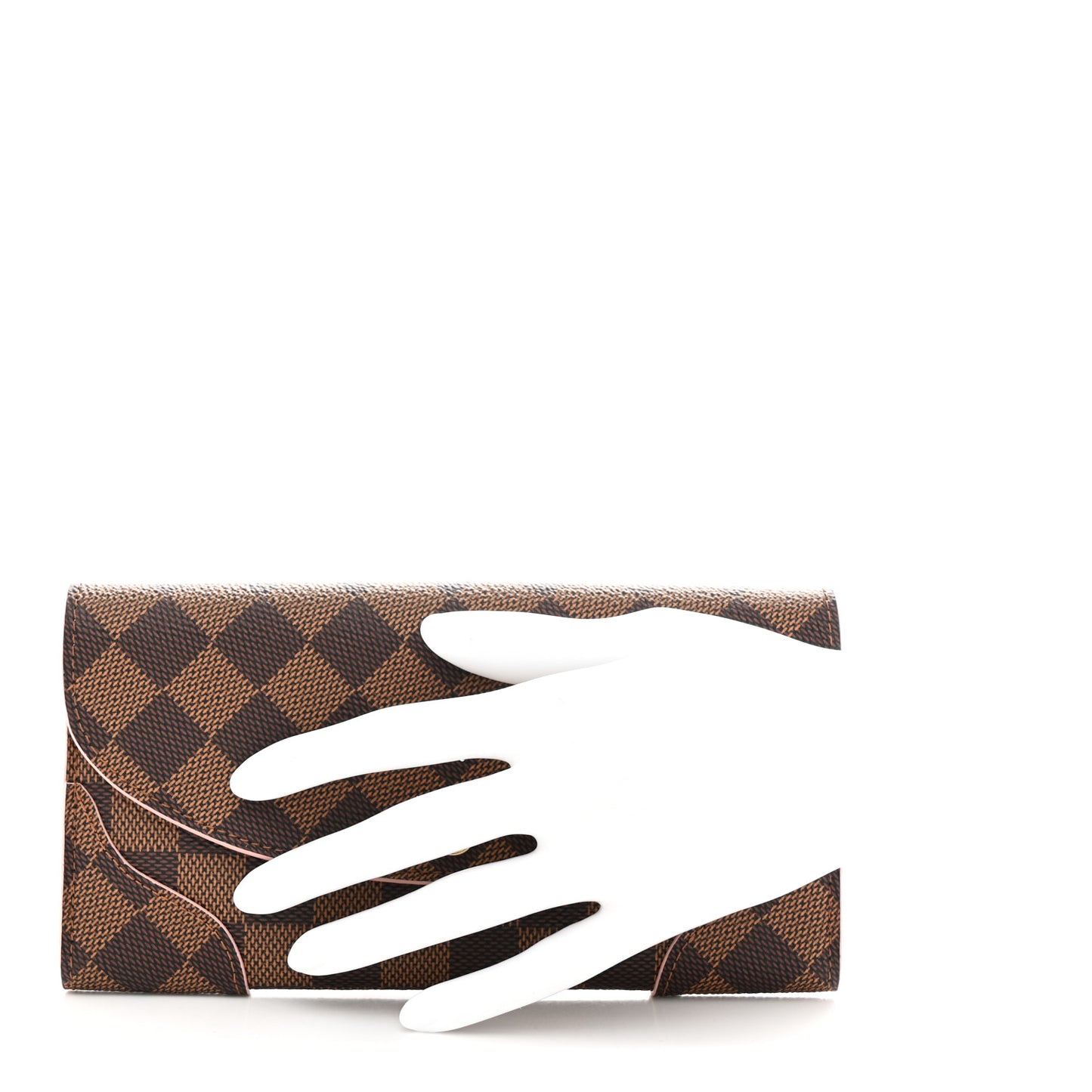 Damier Ebene Caissa Wallet Rose Ballerine
