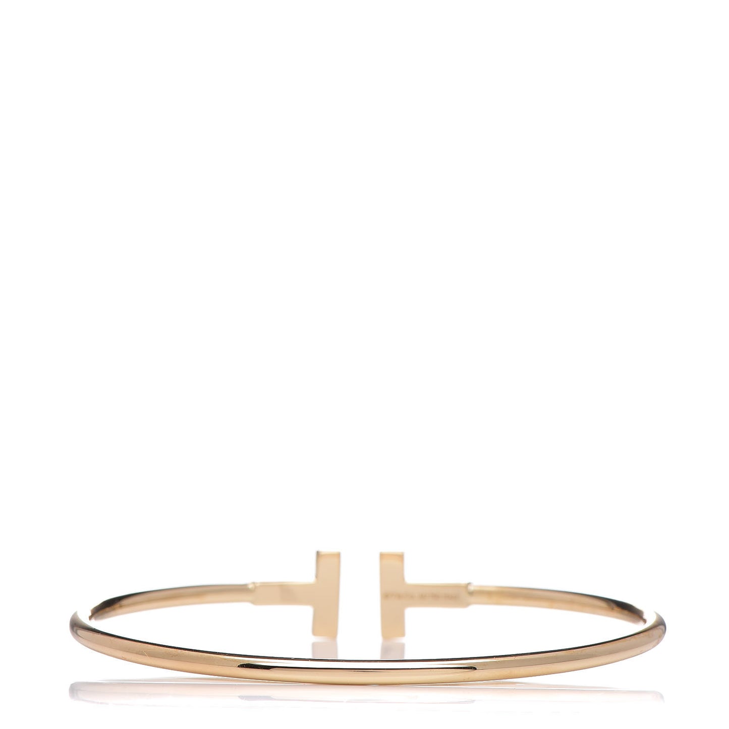 18K Yellow Gold T Wire Bracelet
