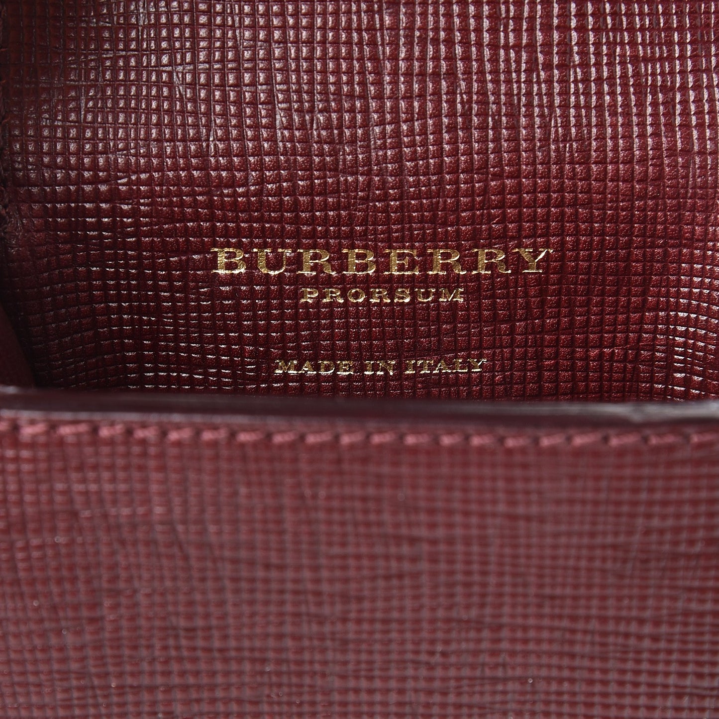 Prorsum Grainy Calfskin Oblong Belt Bag Burgundy