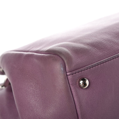 Chanel Lambskin Quilted Small Accordion Flap Light Purple 10 of 16