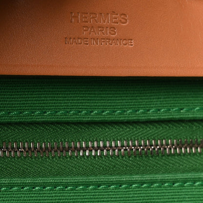 Hermes Vache Hunter Toile Herbag Zip 31 PM Bambou Natural 6 of 10