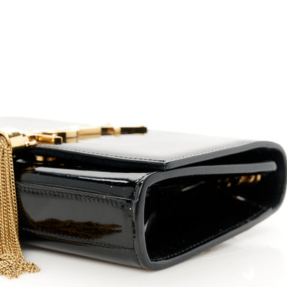Saint Laurent Patent Small Classic Monogram Kate Tassel Satchel Black 10 of 10