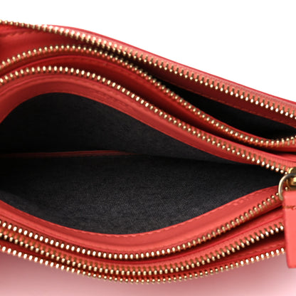 Celine Lambskin Small Trio Crossbody Bag Lipstick 6 of 21