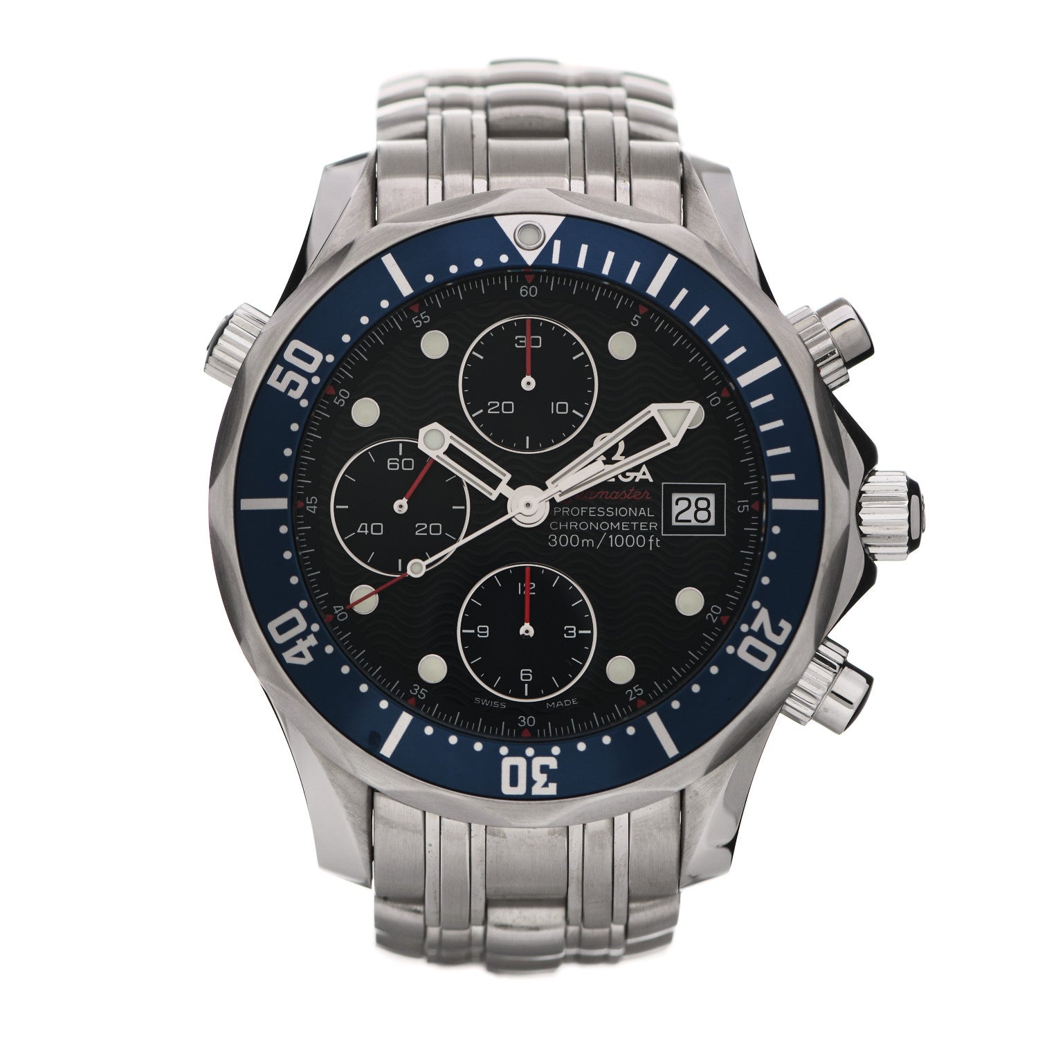 Omega Stainless Steel 41mm Seamaster Professional Chronograph Automatic Watch Blue 2225.80.00 1 of 5