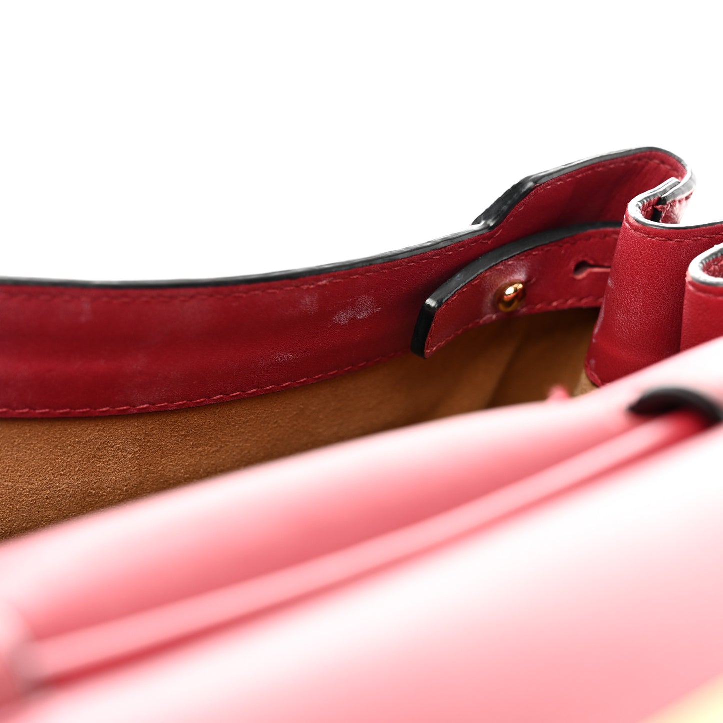 Grained Calfskin Milla Convertible Backpack Scooter Red