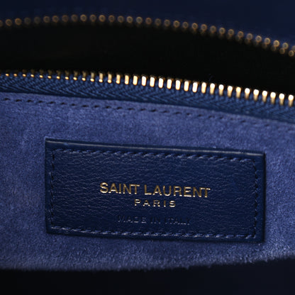 Saint Laurent Calfskin Small Sac De Jour Blue Majorelle 5 of 9