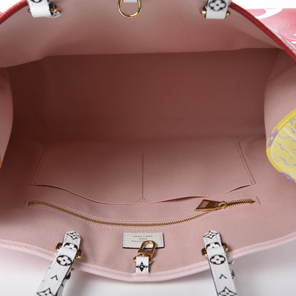 Louis Vuitton Monogram Giant Onthego GM Rouge Rose 4 of 10