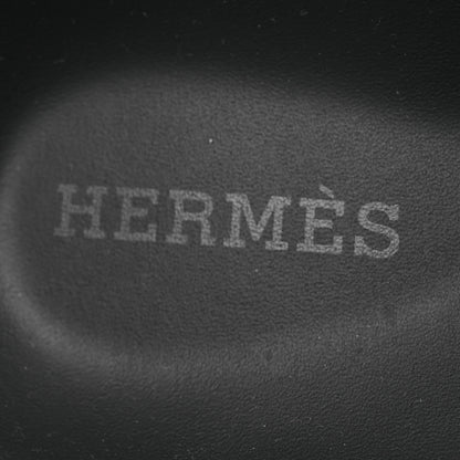 Hermes Calfskin Womens Chypre Sandals 37 Black 8 of 12