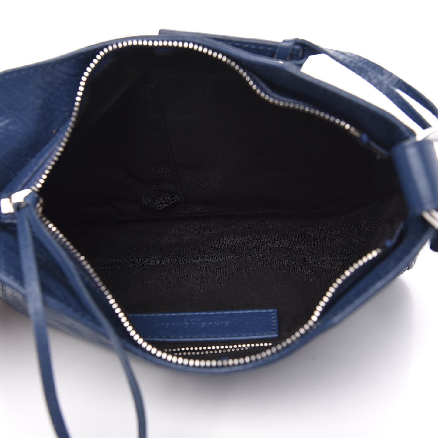 Agneau Classic Hardware Silver Hardware Hip Bleu Profond